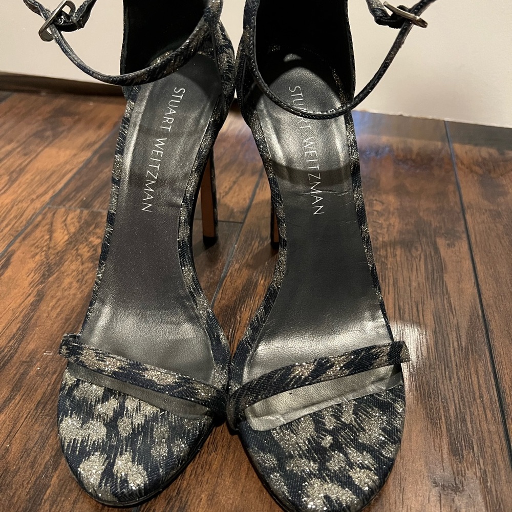 Leopard Stuart Weitzman Heeled Sandal